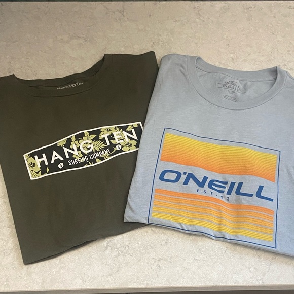 O'Neill and Hang Ten Graphic T-Shirts, size XL - Picture 1 of 10